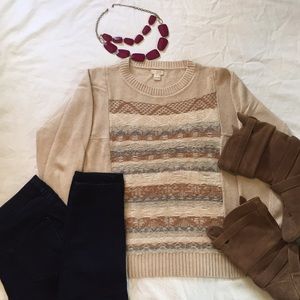 Merino blend sweater, relaxed fit